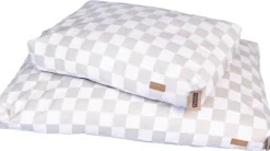 PAIKKA Check Mattress Beige 85 x 55 cm