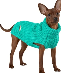 PAIKKA Knit Sweater koiran villapaita, 20-30 cm, Green