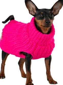 PAIKKA Knit Sweater koirien villapaita, 20-30 cm, Pink