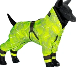PAIKKA Rain Suit koiran sadehaalari, 35 - 50 cm, neonkeltainen