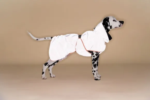 PAIKKA Reflective Shell Raincoat Peach 55-60 cm