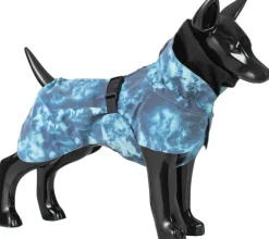 PAIKKA Visibility Raincoat koiran sadetakki, 55 - 60 cm, sininen