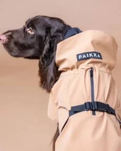 PAIKKA Visibility Raincoat Lite Taupe 35-50 cm