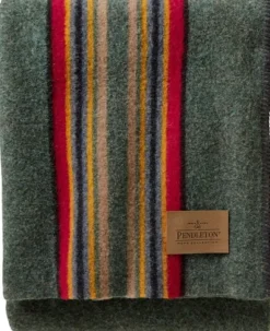 Pendleton Yakima Throw Green Heather Mix