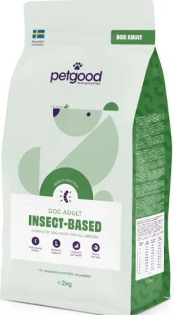 Petgood hyönteispohjainen koiranruoka 2 kg