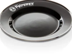 Petromax Enamel Plates 22 cm Black 2-pack