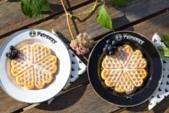 Petromax Enamel Plates 22 cm Black 2-pack