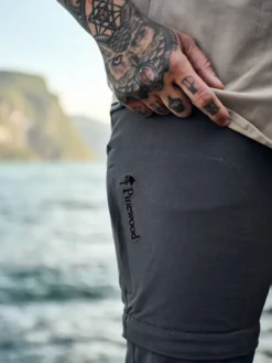 Pinewood Everyday Travel Zipoff Trousers naisten katkolahjehousut, harmaa