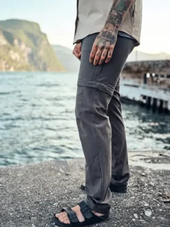 Pinewood Everyday Travel Zipoff Trousers naisten katkolahjehousut, harmaa