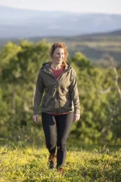 Pinewood Finnveden Hoodie naisten fleecetakki, Olive