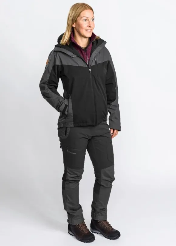 Pinewood Finnveden Hybrid Extreme Trousers Naisten Black/D.Anthracite