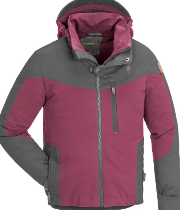 Pinewood Finnveden Hybrid Jacket Kids Plum/D.Anthracite