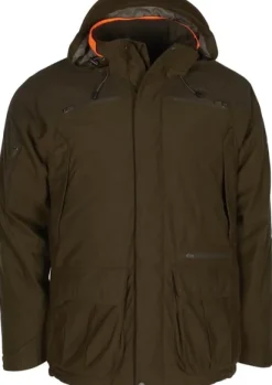 Pinewood Småland Forest Padded Jacket topattu takki, tummanvihreä