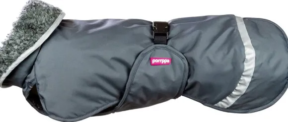 Pomppa PerusPomppa koirien talvitakki, 60 - 65 cm, harmaa