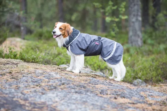 Pomppa PerusPomppa koirien talvitakki, 60 - 65 cm, harmaa