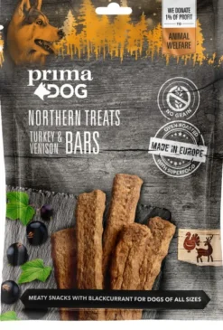 Prima Northern Treats Kalkkuna-peuratanko -koiranherkku 200 G