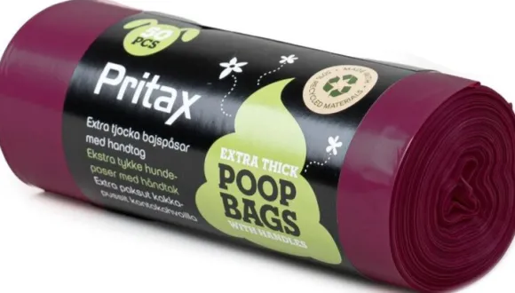 Pritax Pluto Poop Bags 50 pcs Burgundy