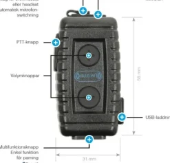 ProEquip PRO-BT Nighthawk v.4.1 Bluetoothadapteri