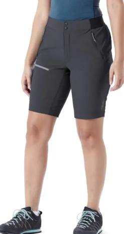 Rab Ascendor Light Shorts naisten shortsit, harmaa