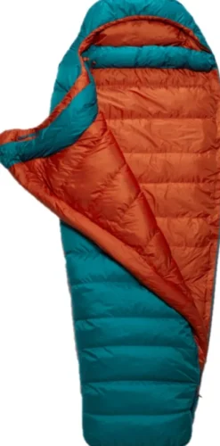 Rab Ascent 500 untuvamakuupussi, naisten malli, -5°C Marina Blue