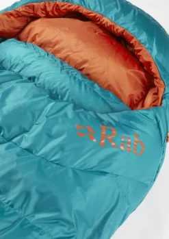 Rab Ascent 500 untuvamakuupussi, naisten malli, -5°C Marina Blue