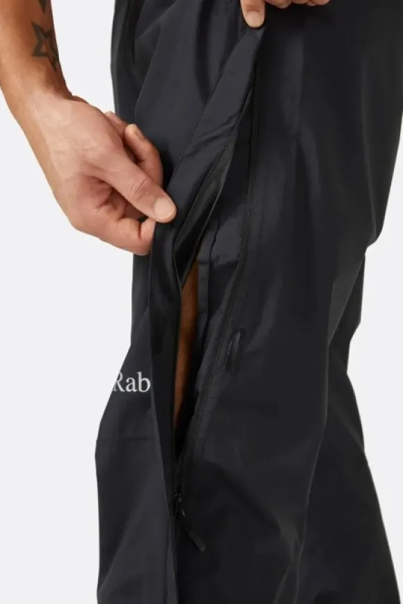 Rab Downpour Eco Full Zip Pants kuorihousut, musta