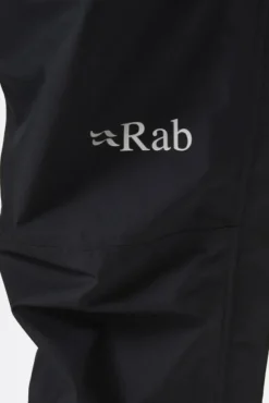 Rab Downpour Eco Full Zip Pants naisten kuorihousut, musta
