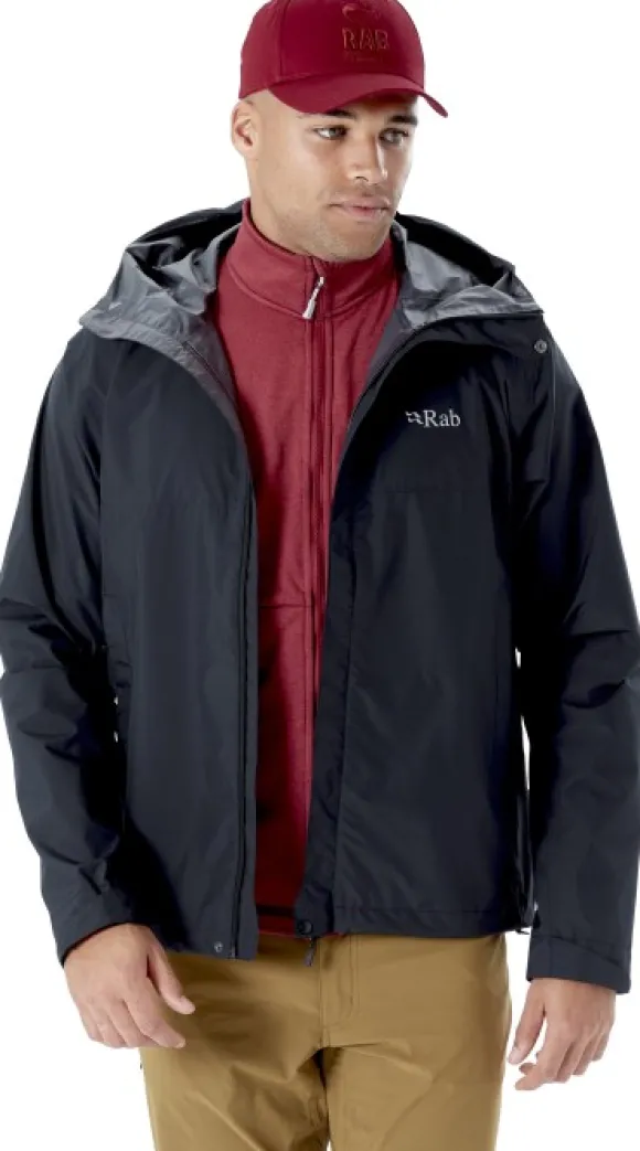 Rab Downpour Eco Jacket ulkoilutakki, musta