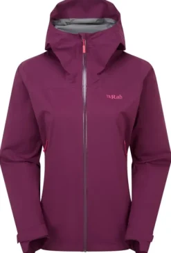 Rab Downpour Light Jacket Womens Mulberry