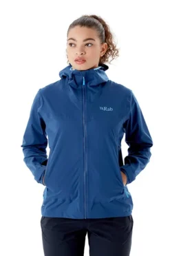 Rab Kinetic 2.0 naisten kuoritakki/softshell-takki, sininen