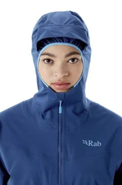 Rab Kinetic 2.0 naisten kuoritakki/softshell-takki, sininen