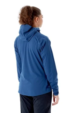 Rab Kinetic 2.0 naisten kuoritakki/softshell-takki, sininen