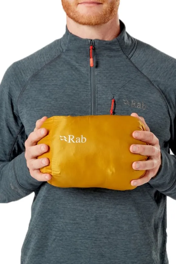 Rab Microlight Alpine kevyt untuvatakki, musta