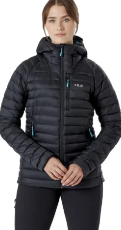 Rab Microlight Alpine Long Jacket naisten untuvatakki, musta