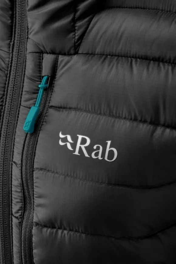 Rab Microlight Alpine Long Jacket naisten untuvatakki, musta