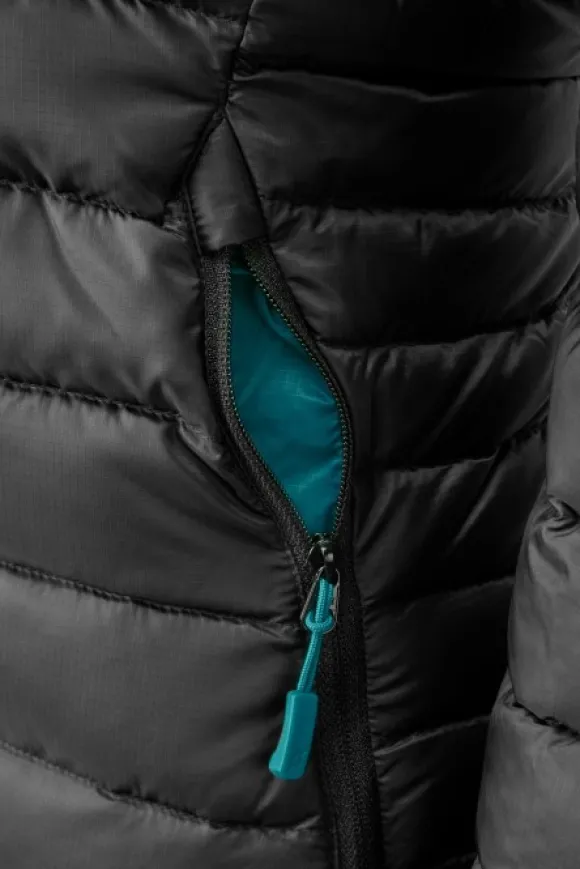 Rab Microlight Alpine Long Jacket naisten untuvatakki, musta
