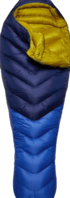 Rab Neutrino 800 untuvamakuupussi, Left Zip Long, -22°C Nightfall Blue