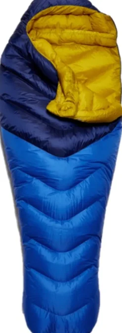 Rab Neutrino 400 untuvamakuupussi, naisten malli, -7°C Nightfall Blue