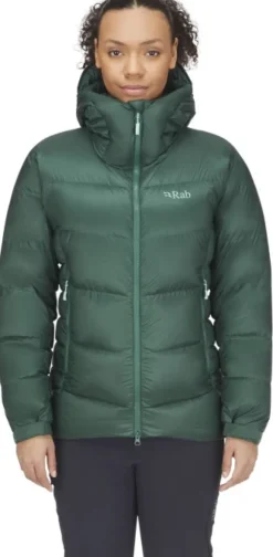 Rab Positron Pro Jacket naisten untuvatakki, Green Slate