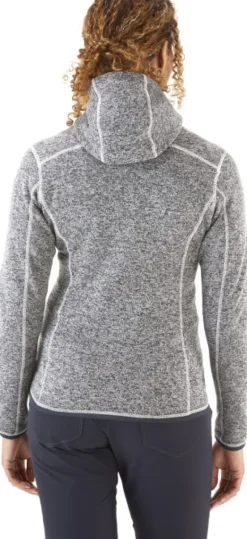 Rab Quest Hoody naisten hupullinen fleecetakki, vaaleanharmaa