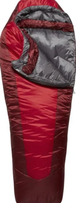 Rab Solar Eco 3 naisten makuupussi, -8°C Ascent Red