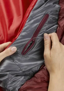 Rab Solar Eco 3 naisten makuupussi, -8°C Ascent Red