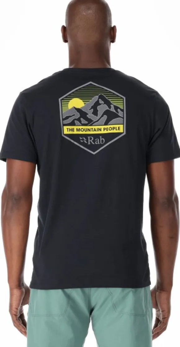 Rab Stance Mountain Peak Tee Mens Beluga
