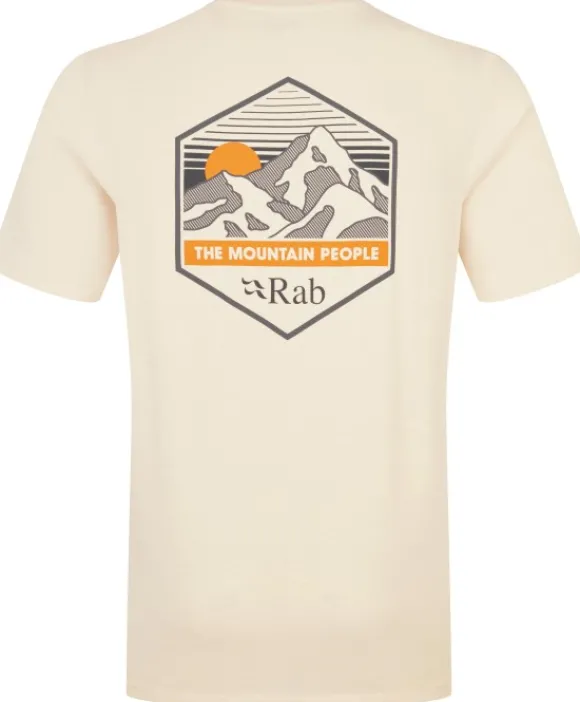 Rab Stance Mountain Peak Tee Mens Ecru