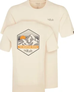 Rab Stance Mountain Peak Tee Mens Ecru