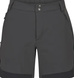 Rab Torque Mountain Shorts 6" naisten shortsit, tummanharmaa/musta
