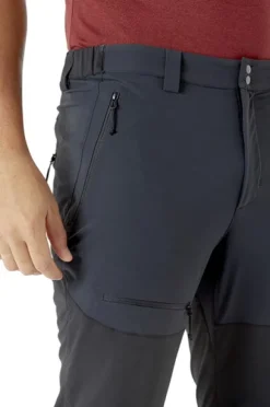 Rab Torque Mountain Softshell Pants kiipeilyhousut, tummanharmaa/musta