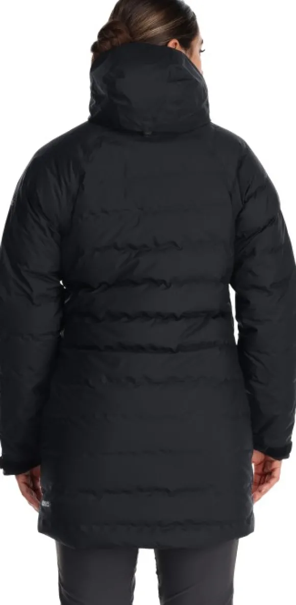 Rab Valiance Parka naisten untuvaparka, musta