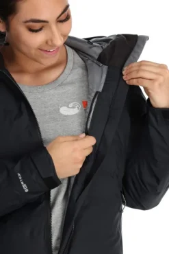 Rab Valiance Parka naisten untuvaparka, musta