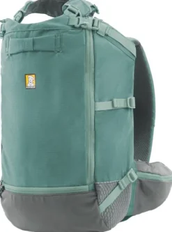 RuffWear Hitch Hiker Dog Backpack Carrier River Rock Green